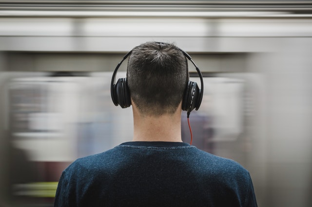 Man with headphones